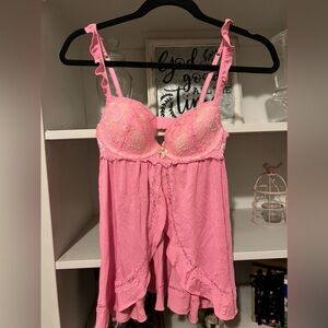 Victoria's Secret Pink Lace Chemise